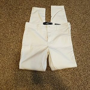 Hollister White High Rise Jeggings